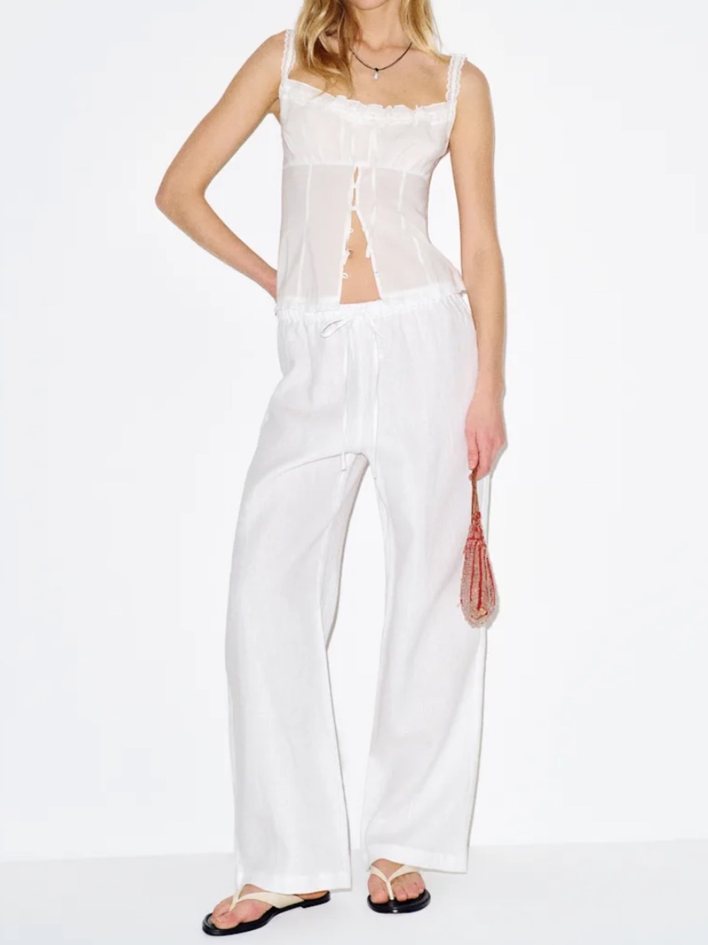 Reformation Olina Linen Pant